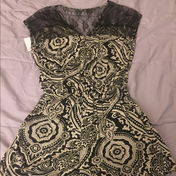 Charlotte Russe romper with lace (brand new) - Picture 2 of 2